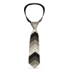 Buckle-Down Necktie - Chevron Weathered Black/Grays