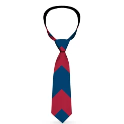 Buckle-Down Necktie - Chevron2 Red/Navy