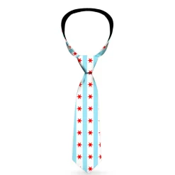 Buckle-Down Necktie - Chicago Flag