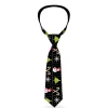Buckle-Down Necktie - Christmas Blocks Black/White/Multi Color