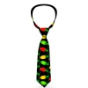 Buckle-Down Necktie - Christmas Lights Black/Multi Color