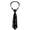 Buckle-Down Necktie - COMPTON-CPT Black/White