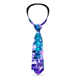 Buckle-Down Necktie - Crystals2 Blues/Purples