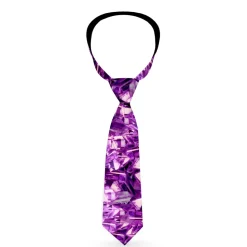 Buckle-Down Necktie - Crystals Purples