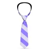 Buckle-Down Necktie - Diagonal Stripes Pastel Blues