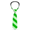 Buckle-Down Necktie - Diagonal Stripes Pastel Greens