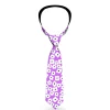 Buckle-Down Necktie - Ditsy Floral Lavender/White/Black
