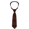 Buckle-Down Necktie - Flame Orange