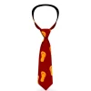 Buckle-Down Necktie - Flip Flops Burgundy/Orange