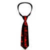 Buckle-Down Necktie - Graveyard Black/Red