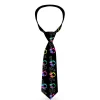 Buckle-Down Necktie - Headphones Curls Black/Gray/Neon
