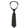 Buckle-Down Necktie - Herringbone Black/Gray