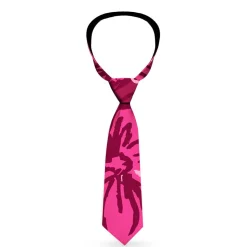 Buckle-Down Necktie - Hibiscus Collage Pink Shades