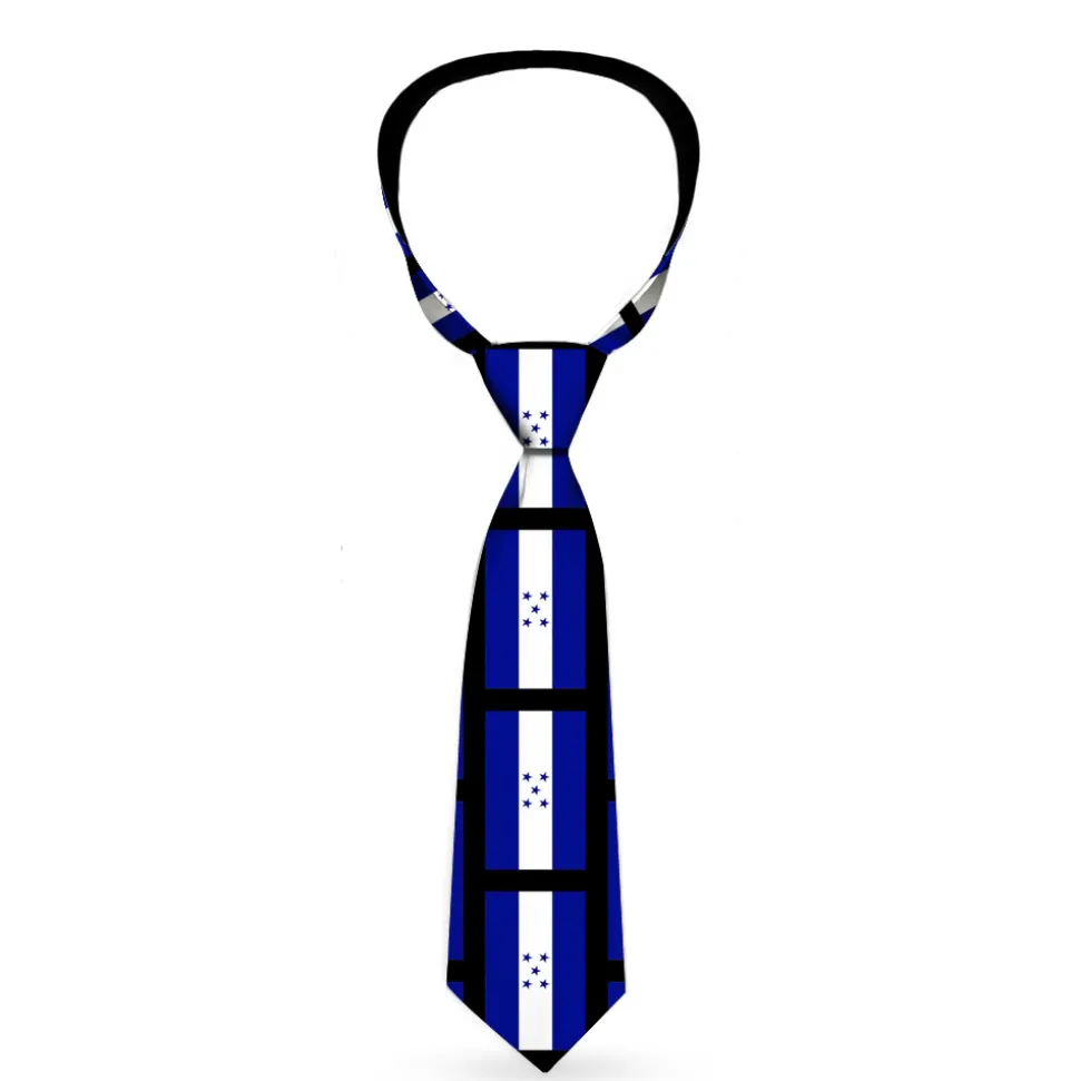 Buckle-Down Necktie - Honduras Flags