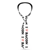 Buckle-Down Necktie - I "Heart" BACON White/Black/Bacon