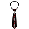 Buckle-Down Necktie - I "Heart" ZOMBIES Bold Splatter Black/White/Red