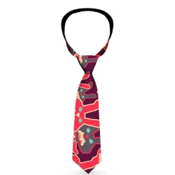 Buckle-Down Necktie - Kaleidoscope Balls White/Black