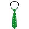 Buckle-Down Necktie - KEEP CALM AND DRINK ON/Beer Green/White