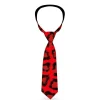 Buckle-Down Necktie - Leopard Red