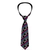 Buckle-Down Necktie - Mini Stars Black/Pink/Blue/White
