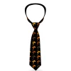 Buckle-Down Necktie - Mud Flap Girl Repeat Black/Orange Fade