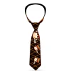 Buckle-Down Necktie - Multi Smoking Monkey Argyle Brown