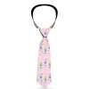 Buckle-Down Necktie - Music Notes Pink