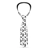 Buckle-Down Necktie - Mustaches Straight White/Black