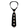 Buckle-Down Necktie - Nautical Star Black/White/Multi Color