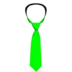 Buckle-Down Necktie - Neon Green Print