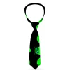 Buckle-Down Necktie - Owls Spin Black/Green