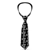 Buckle-Down Necktie - Paisley2 Black/White