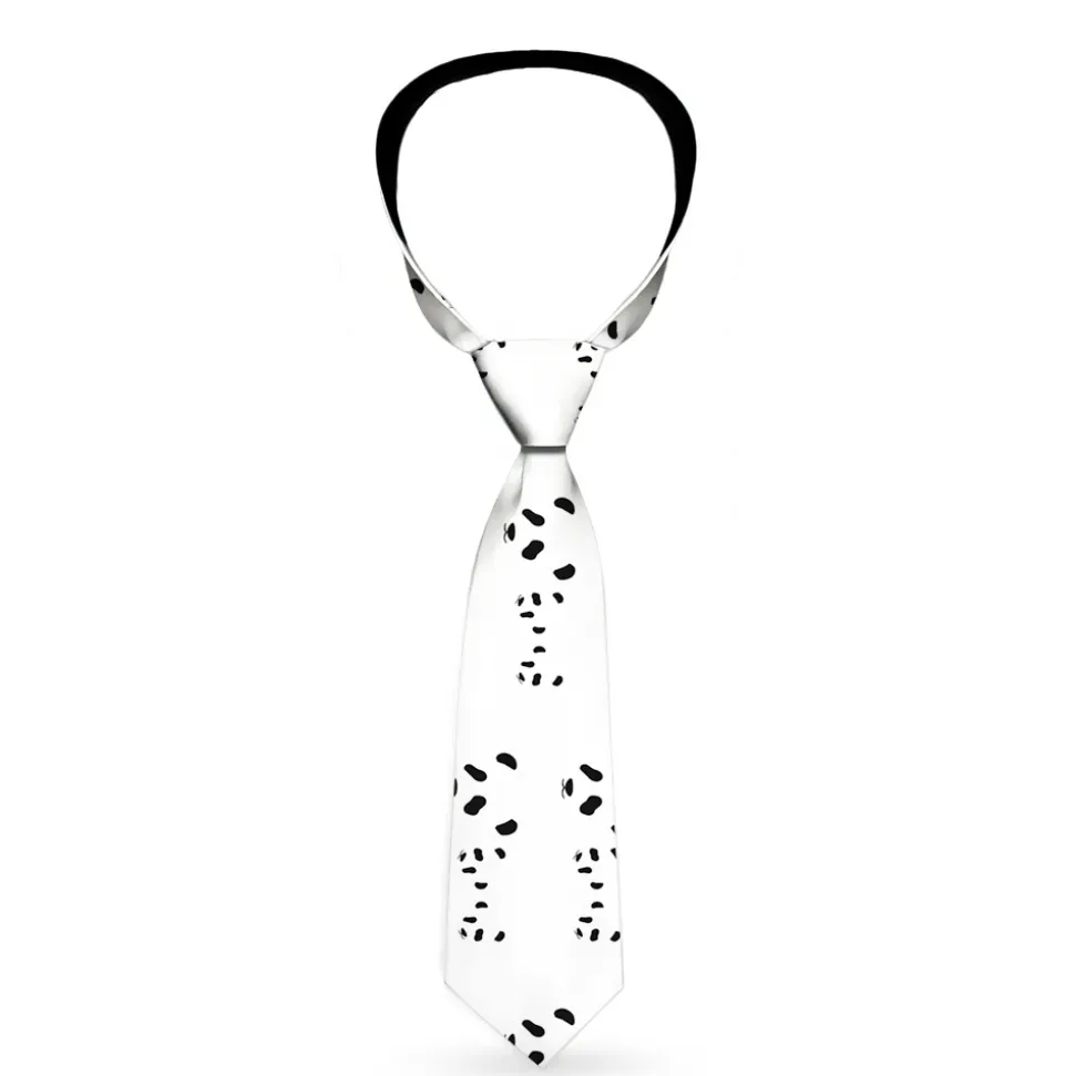 Buckle-Down Necktie - Panda Bear Spots