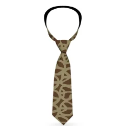 Buckle-Down Necktie - Peace Brown/Olive