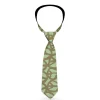 Buckle-Down Necktie - Peace Sage/Olive