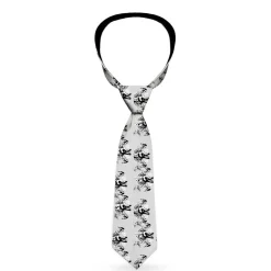 Buckle-Down Necktie - Peace w/Wings Gray