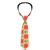 Buckle-Down Necktie - Peace Blocks Red/Yellow/Blue