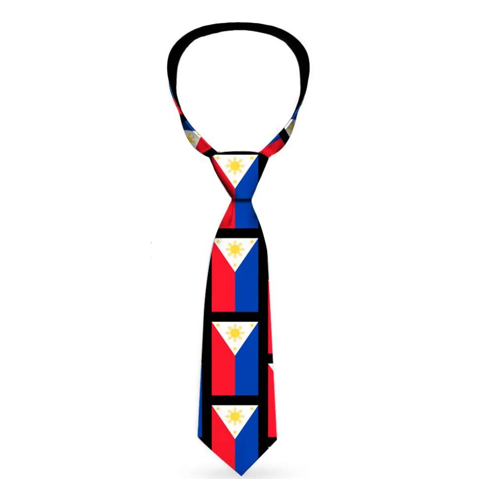 Buckle-Down Necktie - Philippines Flags