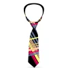 Buckle-Down Necktie - Plaid Black/Yellow/Red/Blue/Orange