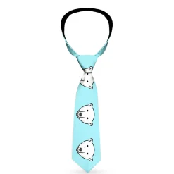 Buckle-Down Necktie - Polar Bear Repeat Baby Blue