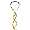 Buckle-Down Necktie - Police Line White/Yellow