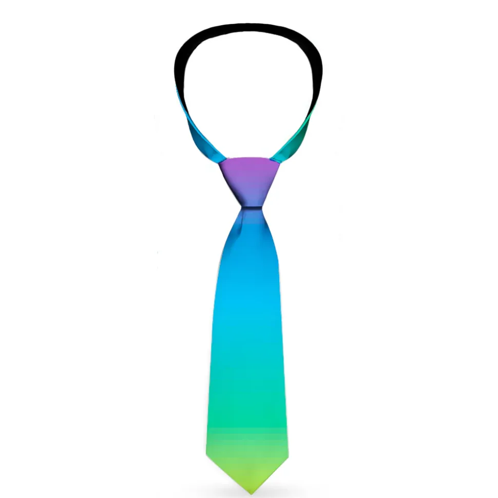 Buckle-Down Necktie - Rainbow Ombre