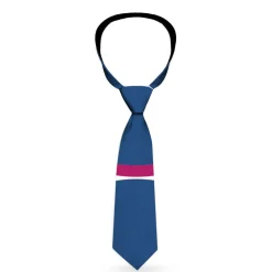 Buckle-Down Necktie - Rings Turquoise/White/Fuchsia