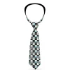Buckle-Down Necktie - Robot Checkers Black/White