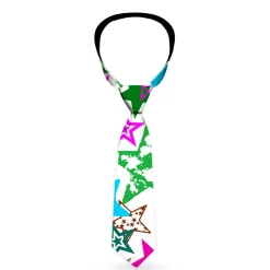 Buckle-Down Necktie - Stargazer White/Multi Color