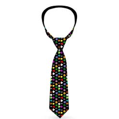 Buckle-Down Necktie - Suits $$$ Black/Multi Color
