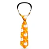 Buckle-Down Necktie - Take Out/Fortune Cookies Orange