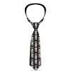 Buckle-Down Necktie - U MAD BRO? Weathered Black/White