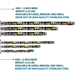 Buckle-Down Seatbelt Buckle Dog Collar - LICK ME Ice Cream Cones