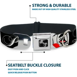 Buckle-Down Seatbelt Buckle Dog Collar - Loco Pro Clown